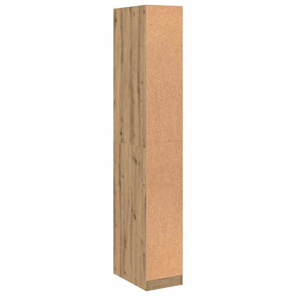 Armadio Rovere Artigianale 30x50x200 cm in Legno Multistrato | homemem39