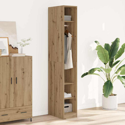 Armadio Rovere Artigianale 30x50x200 cm in Legno Multistrato | homemem39