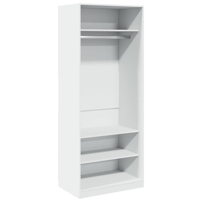 Armadio Bianco 80x50x200 cm in Legno Multistrato | homemem39