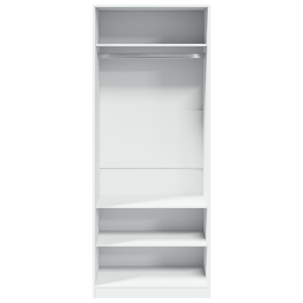 Armadio Bianco 80x50x200 cm in Legno Multistrato
