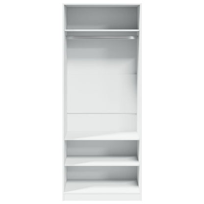 Armadio Bianco 80x50x200 cm in Legno Multistrato