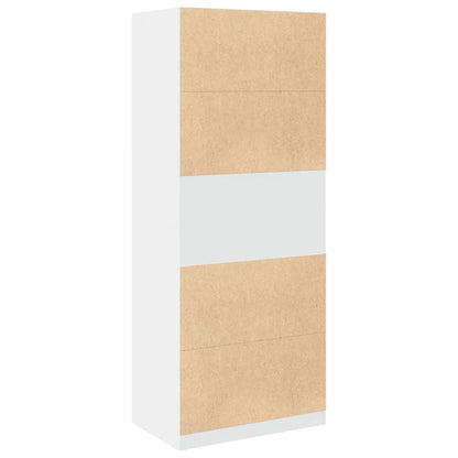 Armadio Bianco 80x50x200 cm in Legno Multistrato | homemem39