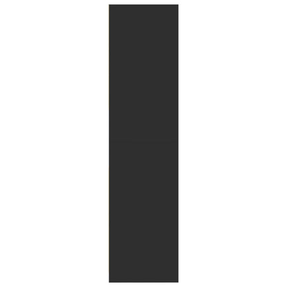 Armadio Nero 80x50x200 cm in Legno Multistrato - homemem39