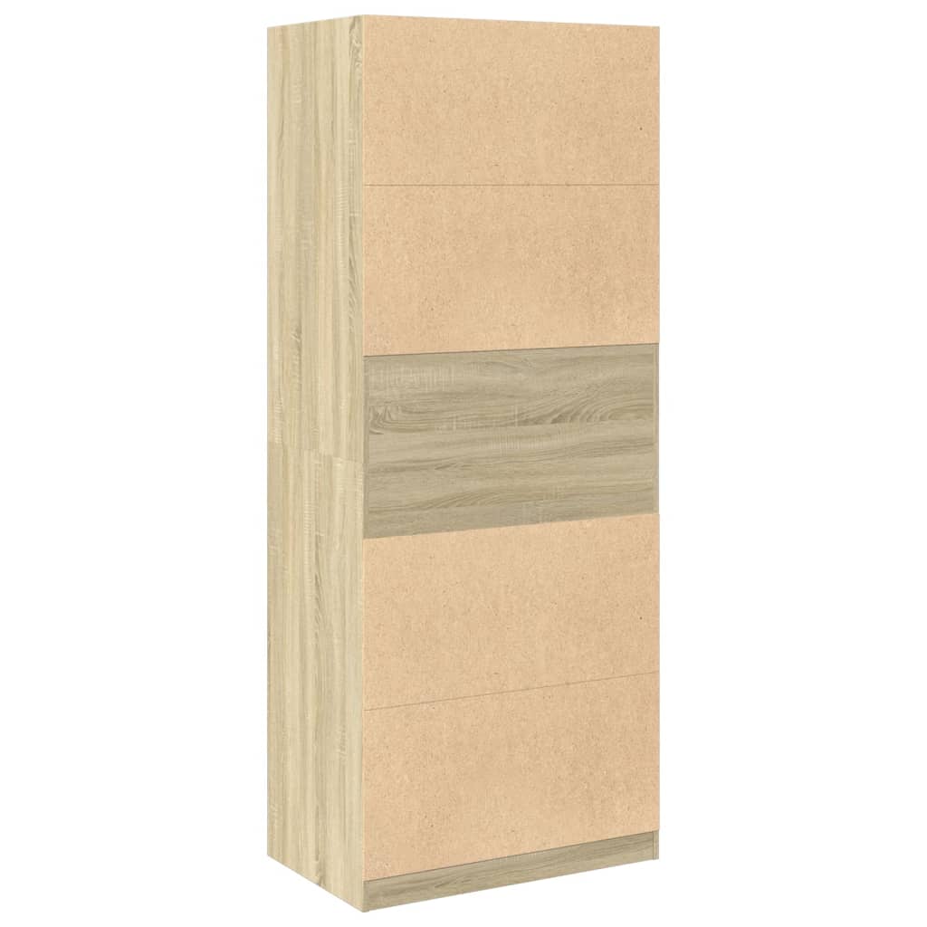 Armadio Rovere Sonoma 80x50x200 cm in Legno Multistrato | homemem39