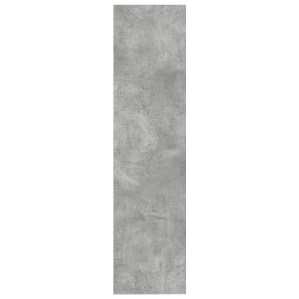 Armadio Grigio Cemento 80x50x200 cm in Legno Multistrato - homemem39