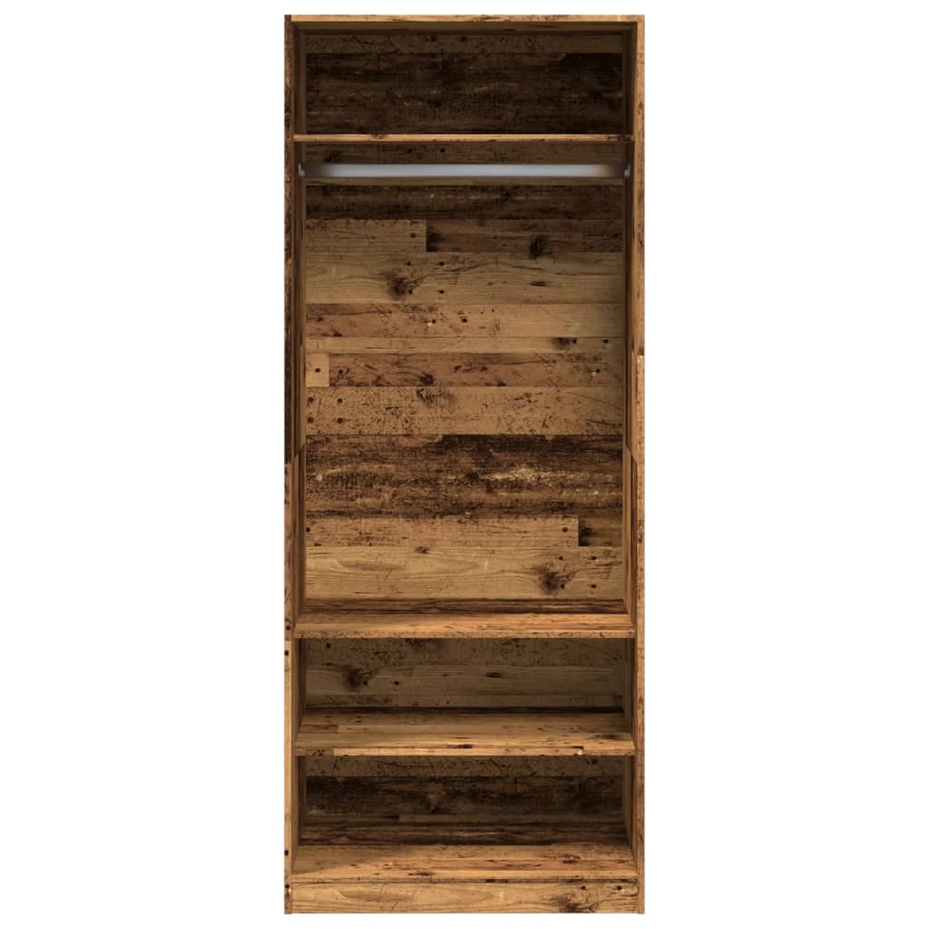 Armadio Legno Antico 80x50x200 cm in Legno Multistrato