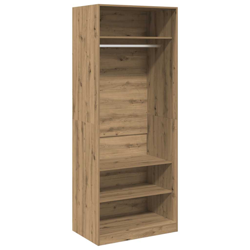 Armadio Rovere Artigianale 80x50x200 cm in Legno Multistrato
