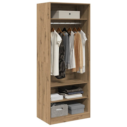 Armadio Rovere Artigianale 80x50x200 cm in Legno Multistrato