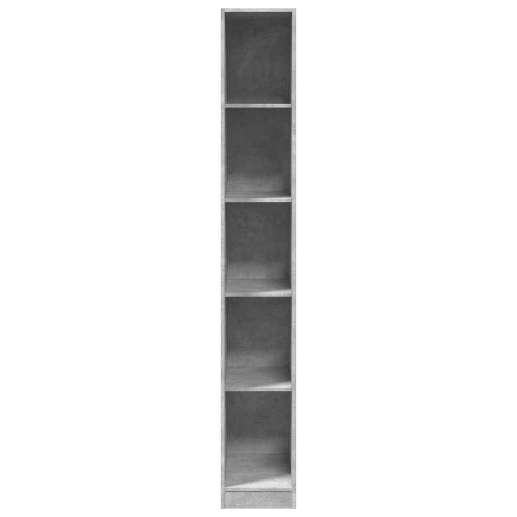 Armadio Grigio Cemento 30x50x200 cm in Legno tecnico