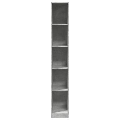 Armadio Grigio Cemento 30x50x200 cm in Legno tecnico