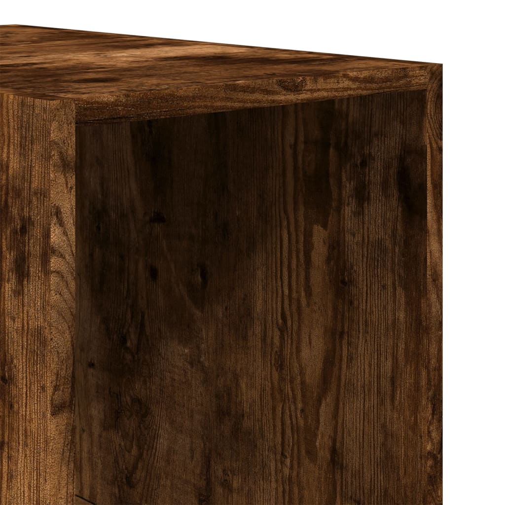 Armadio Rovere Fumo 30x50x200 cm in Legno tecnico