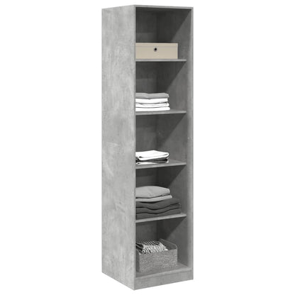 Armadio Grigio Cemento 50x50x200 cm in Legno tecnico
