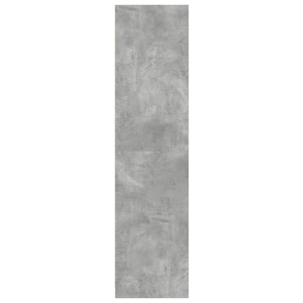 Armadio Grigio Cemento 50x50x200 cm in Legno tecnico - homemem39