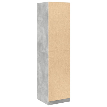 Armadio Grigio Cemento 50x50x200 cm in Legno tecnico
