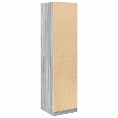 Armadio Grigio Sonoma 50x50x200 cm in Legno tecnico