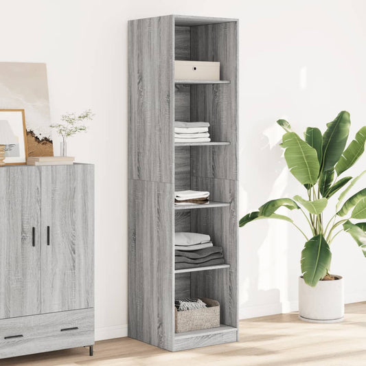 Armadio Grigio Sonoma 50x50x200 cm in Legno tecnico