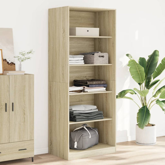 Armadio Rovere Sonoma 80x50x200 cm in Legno tecnico
