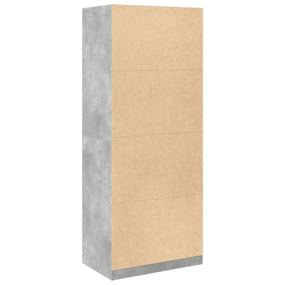 Armadio Grigio Cemento 80x50x200 cm in Legno tecnico - homemem39