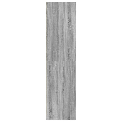 Armadio Grigio Sonoma 80x50x200 cm in Legno tecnico