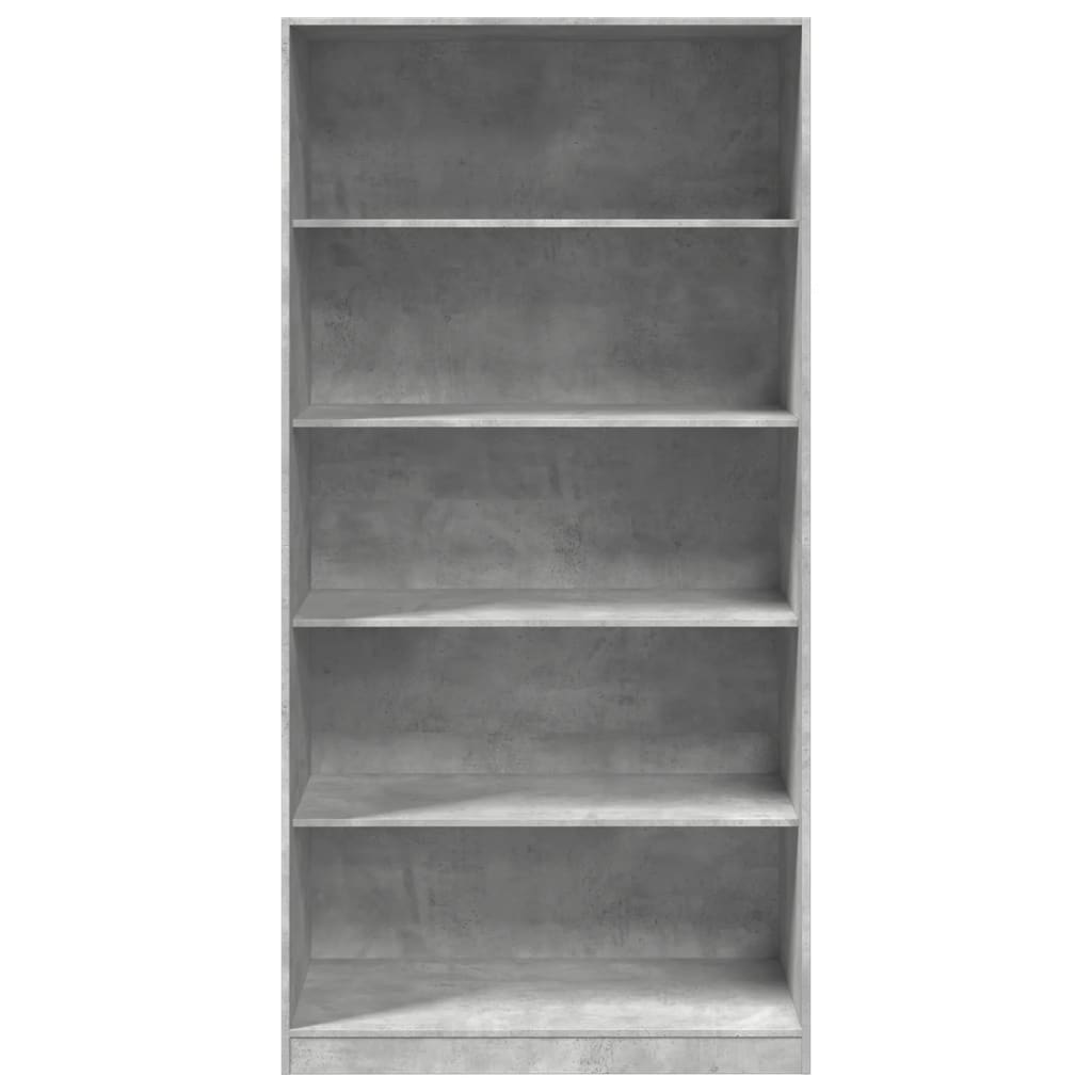 Armadio Grigio Cemento 100x50x200 cm in Legno tecnico