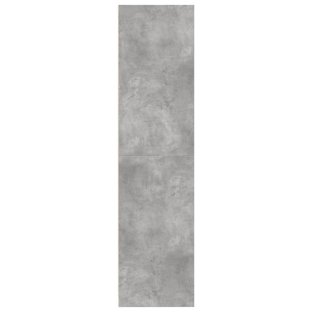 Armadio Grigio Cemento 100x50x200 cm in Legno tecnico | homemem39