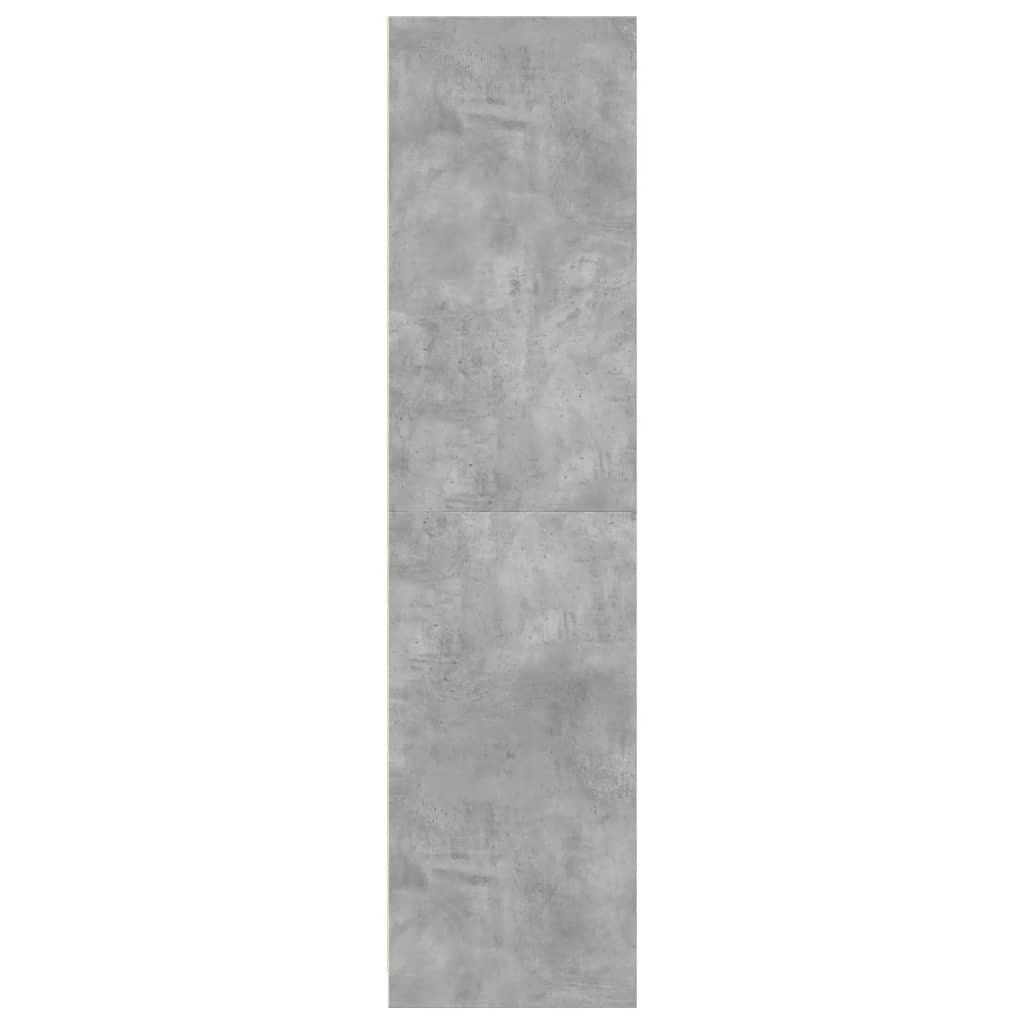 Armadio Grigio Cemento 30x50x200 cm in Legno Multistrato - homemem39