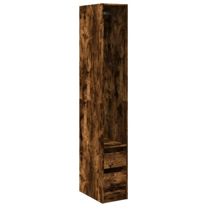 Armadio Rovere Fumo 30x50x200 cm in Legno Multistrato | homemem39