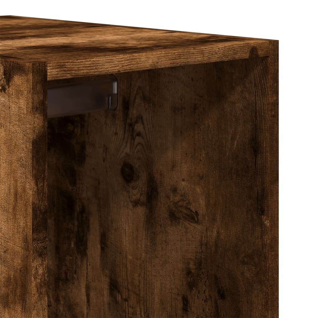 Armadio Rovere Fumo 30x50x200 cm in Legno Multistrato | homemem39