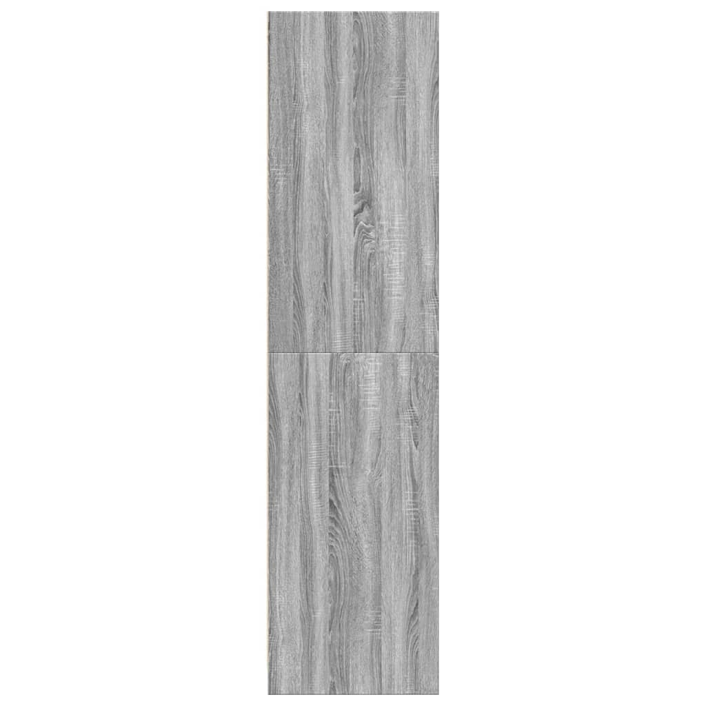 Armadio Grigio Sonoma 30x50x200 cm in Legno Multistrato - homemem39