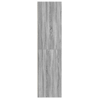 Armadio Grigio Sonoma 30x50x200 cm in Legno Multistrato - homemem39