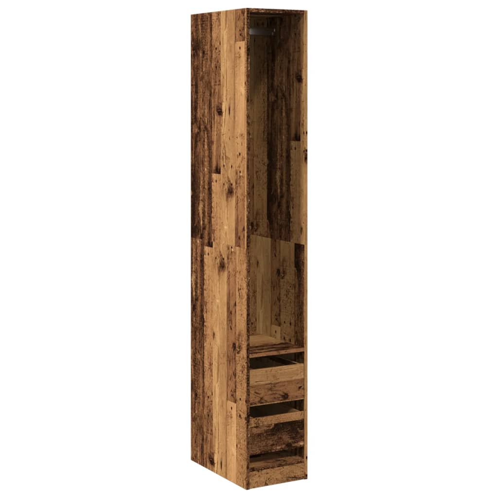 Armadio Legno Antico 30x50x200 cm in Legno Multistrato - homemem39