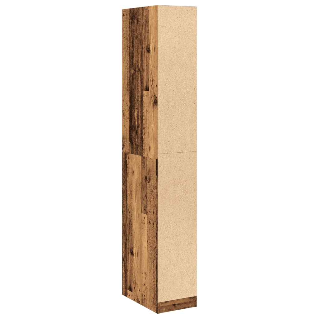 Armadio Legno Antico 30x50x200 cm in Legno Multistrato - homemem39