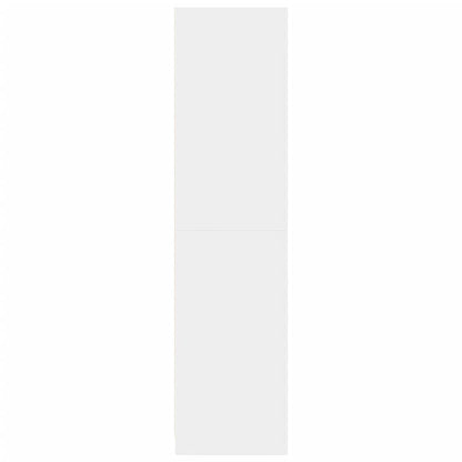 Armadio Bianco 80x50x200 cm in Legno Multistrato