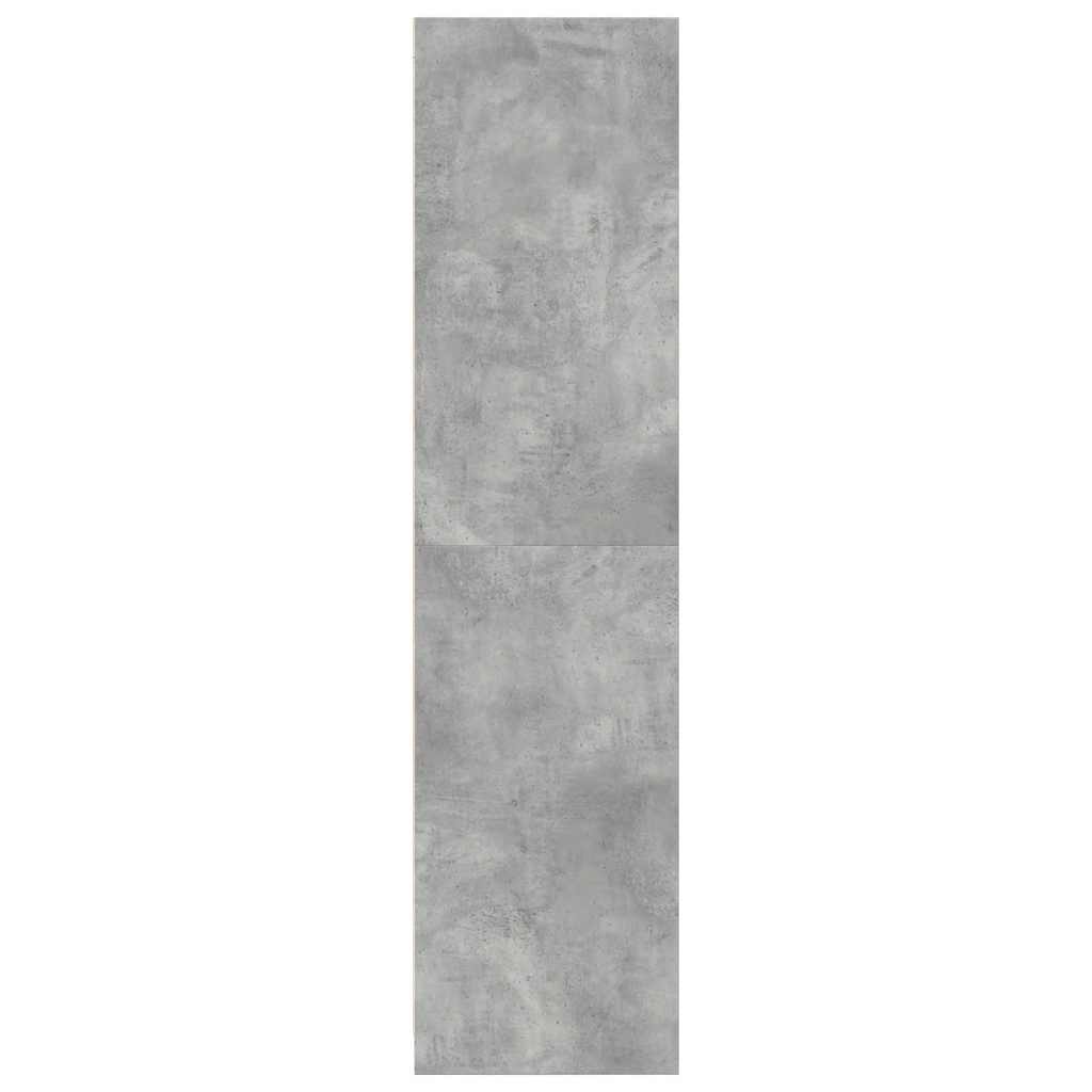 Armadio Grigio Cemento 80x50x200 cm in Legno Multistrato