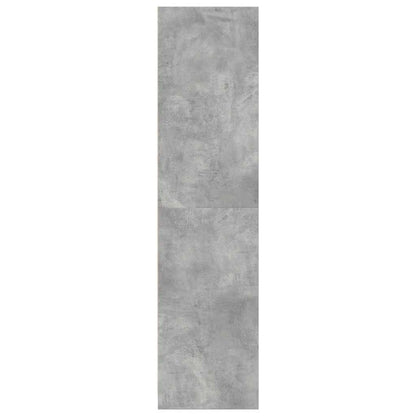 Armadio Grigio Cemento 80x50x200 cm in Legno Multistrato