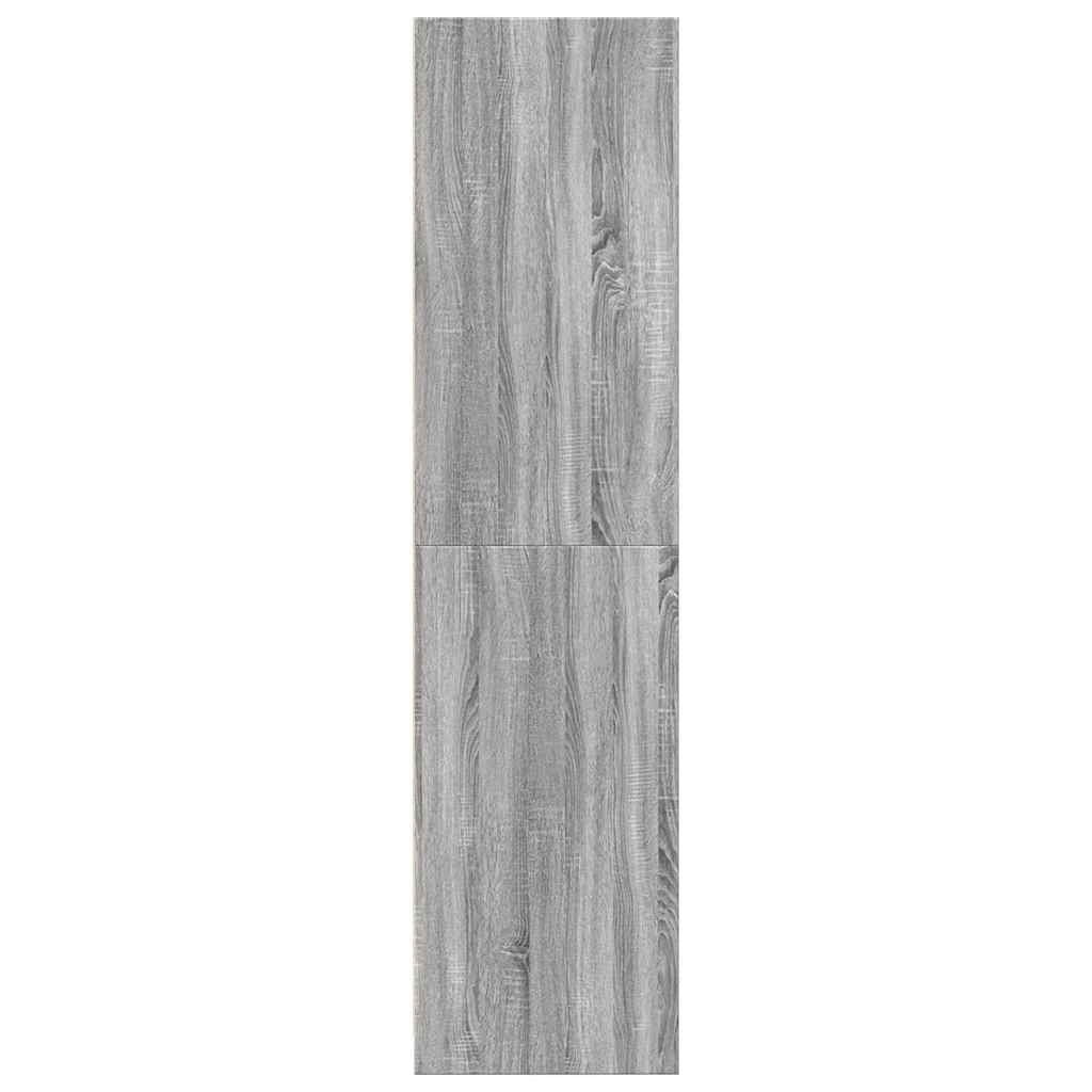 Armadio Grigio Sonoma 80x50x200 cm in Legno Multistrato | homemem39