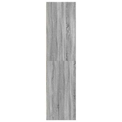 Armadio Grigio Sonoma 80x50x200 cm in Legno Multistrato | homemem39