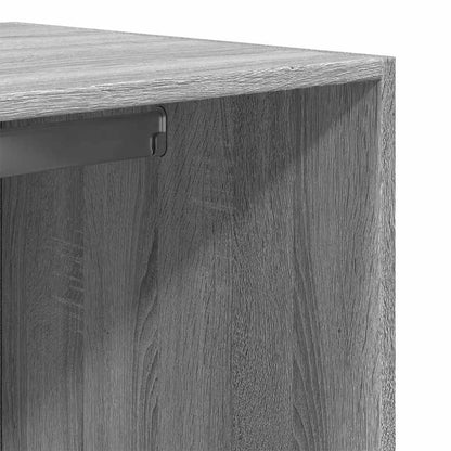 Armadio Grigio Sonoma 80x50x200 cm in Legno Multistrato | homemem39