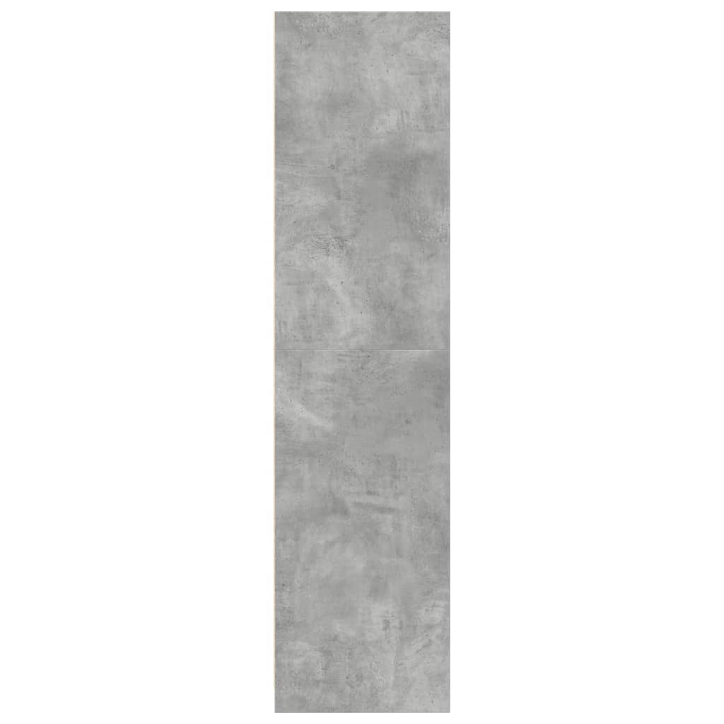 Armadio Grigio Cemento 80x50x200 cm in Legno Multistrato - homemem39