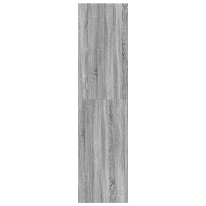Armadio Grigio Sonoma 80x50x200 cm in Legno Multistrato - homemem39