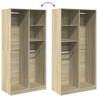 Armadio Rovere Sonoma 100x50x200 cm in Legno Multistrato | homemem39