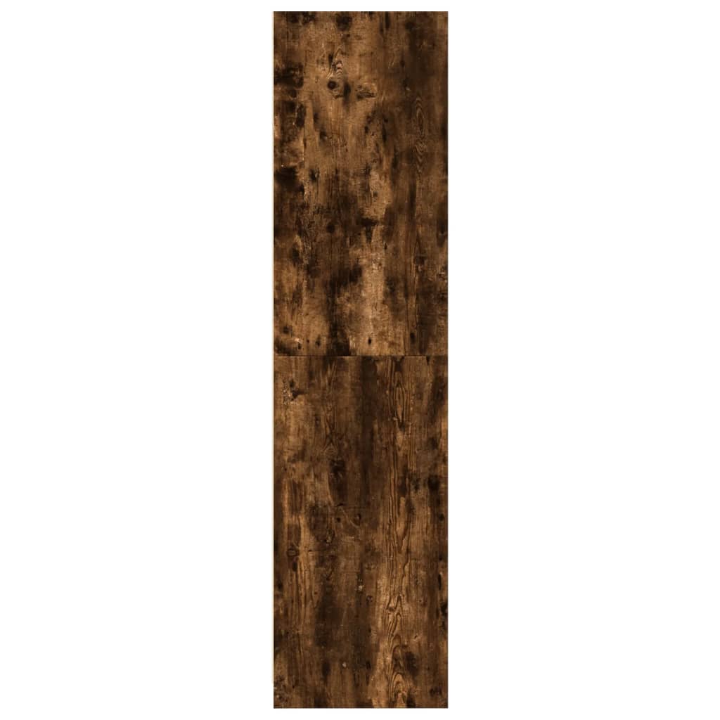 Armadio Rovere Fumo 100x50x200 cm in Legno Multistrato | homemem39