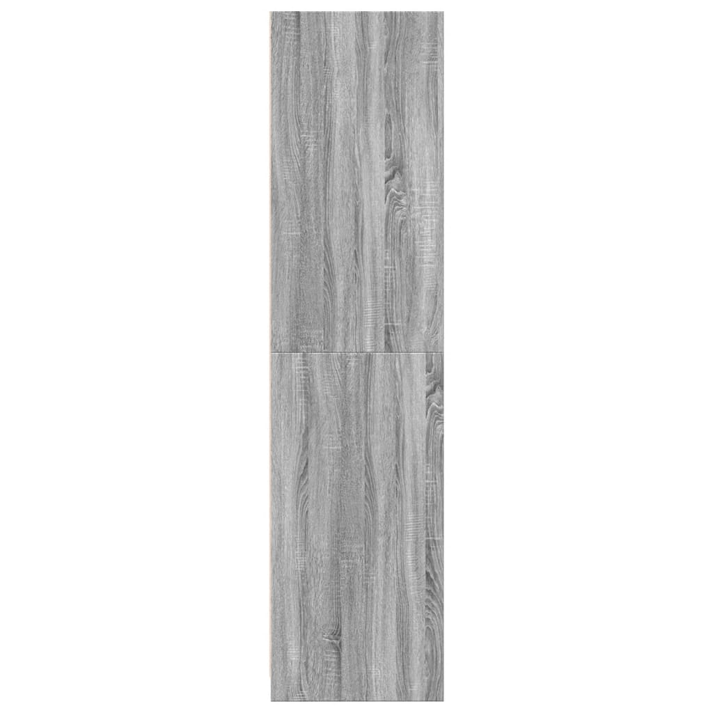 Armadio Grigio Sonoma 100x50x200 cm in Legno Multistrato - homemem39