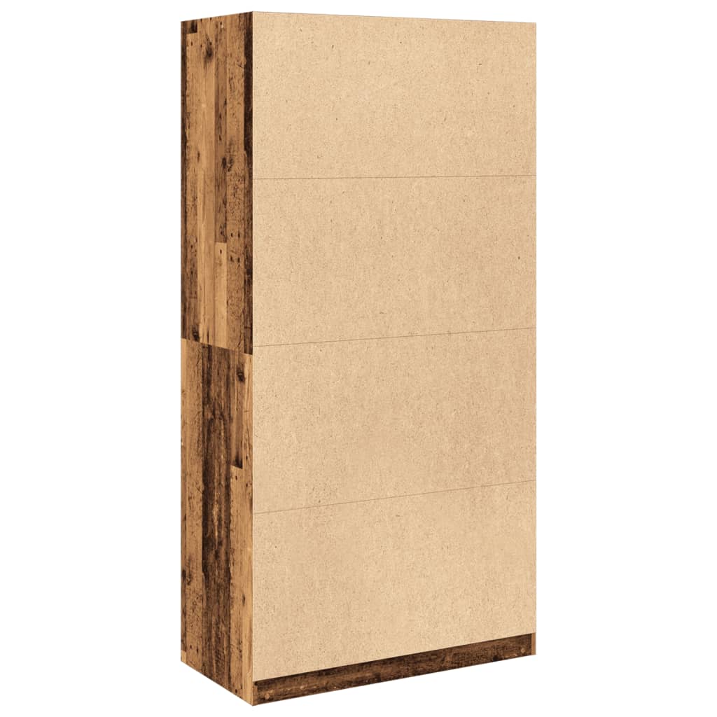 Armadio Legno Antico 100x50x200 cm in Legno Multistrato | homemem39