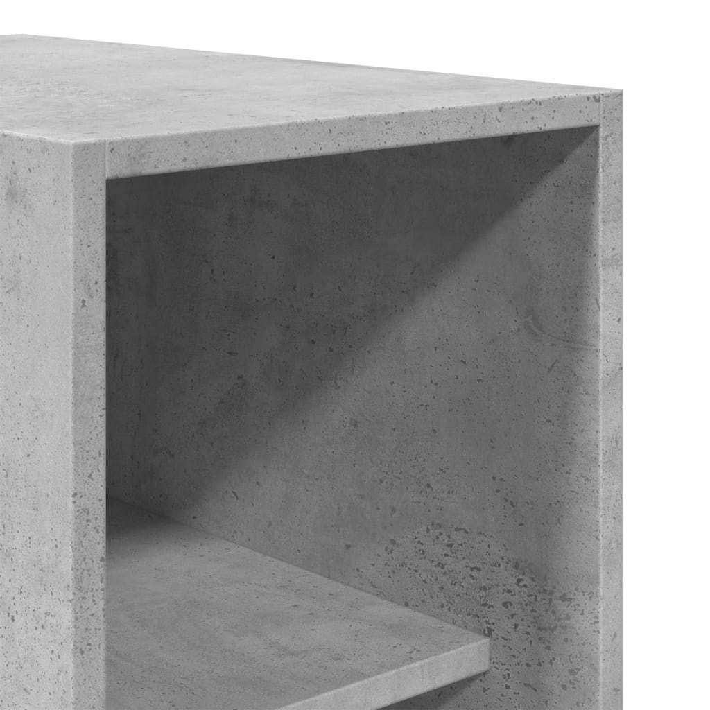 Armadio Grigio Cemento 30x50x200 cm in Legno Multistrato | homemem39