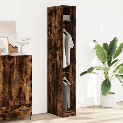 Armadio Rovere Fumo 30x50x200 cm in Legno Multistrato | homemem39