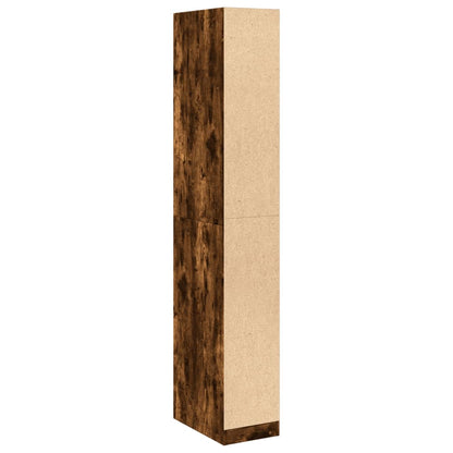 Armadio Rovere Fumo 30x50x200 cm in Legno Multistrato | homemem39