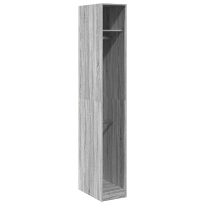 Armadio Grigio Sonoma 30x50x200 cm in Legno Multistrato | homemem39