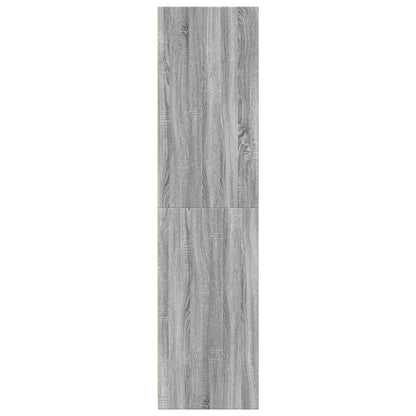 Armadio Grigio Sonoma 30x50x200 cm in Legno Multistrato - homemem39