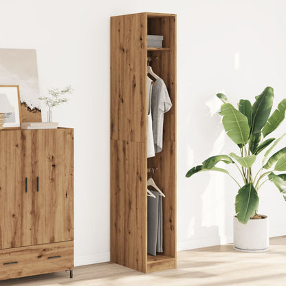 Armadio Rovere Artigianale 30x50x200 cm in Legno Multistrato | homemem39